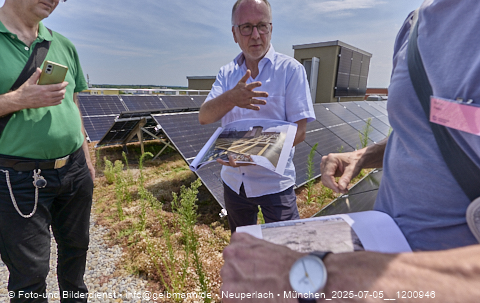 05.07.2025 - Dachbegehung mit der Münchner Wohnen am Karl-Marx-Ring 11-21 in Neuperlach