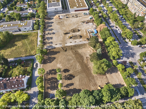14.07.2025 - Baustelle zur Grundschule am Karl-Marx-Ring in Neuperlach