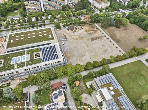 22.08.2025 - Baustelle zur Grundschule am Karl-Marx-Ring in Neuperlach