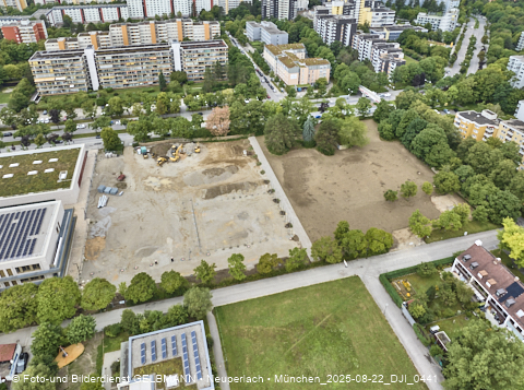 22.08.2025 - Baustelle zur Grundschule am Karl-Marx-Ring in Neuperlach