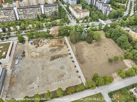 22.08.2025 - Baustelle zur Grundschule am Karl-Marx-Ring in Neuperlach