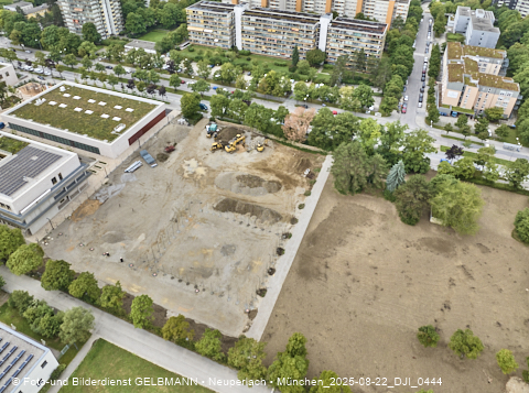 22.08.2025 - Baustelle zur Grundschule am Karl-Marx-Ring in Neuperlach