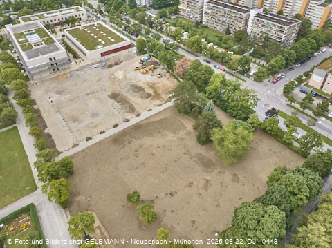 22.08.2025 - Baustelle zur Grundschule am Karl-Marx-Ring in Neuperlach