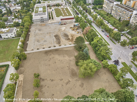 22.08.2025 - Baustelle zur Grundschule am Karl-Marx-Ring in Neuperlach