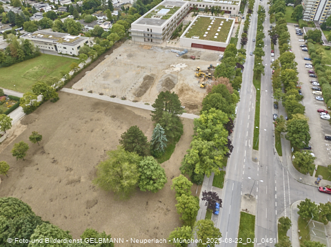 22.08.2025 - Baustelle zur Grundschule am Karl-Marx-Ring in Neuperlach