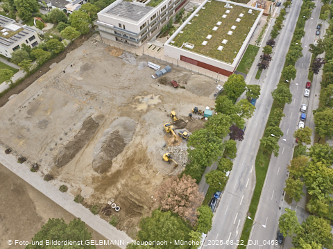 22.08.2025 - Baustelle zur Grundschule am Karl-Marx-Ring in Neuperlach