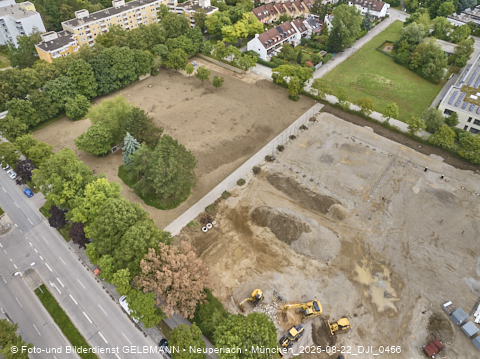 22.08.2025 - Baustelle zur Grundschule am Karl-Marx-Ring in Neuperlach