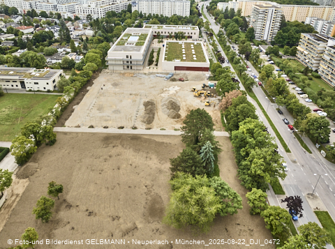 22.08.2025 - Baustelle zur Grundschule am Karl-Marx-Ring in Neuperlach