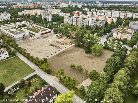 22.08.2025 - Baustelle zur Grundschule am Karl-Marx-Ring in Neuperlach