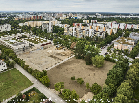 22.08.2025 - Baustelle zur Grundschule am Karl-Marx-Ring in Neuperlach