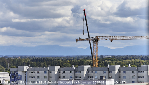 29.08.2025 - DEMOS-Baustelle und BayernHeim-Baustelle Alexiqauartier und BayernHeim in Neuperlach