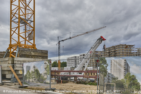 30.08.2025 - DEMOS-Baustelle und BayernHeim-Baustelle Alexiqauartier und BayernHeim in Neuperlach 30.08.2025 - DEMOS-Baustelle und BayernHeim-Baustelle Alexiqauartier und BayernHeim in Neuperlach