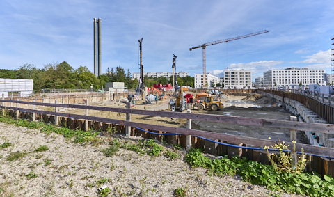 03.09.2025 - DEMOS-Baustelle und BayernHeim-Baustelle Alexiqauartier und BayernHeim in Neuperlach 03.09.2025 - DEMOS-Baustelle und BayernHeim-Baustelle Alexiqauartier und BayernHeim in Neuperlach