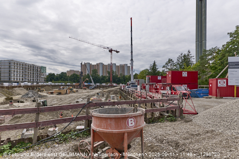 Baustelle Alexisquartier und BayernHeim in Neuperlach Baustelle Alexisquartier und BayernHeim in Neuperlach