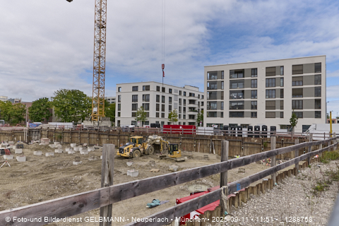 Baustelle Alexisquartier und BayernHeim in Neuperlach Baustelle Alexisquartier und BayernHeim in Neuperlach