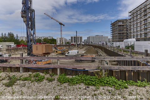 Baustelle Alexisquartier und BayernHeim in Neuperlach Baustelle Alexisquartier und BayernHeim in Neuperlach