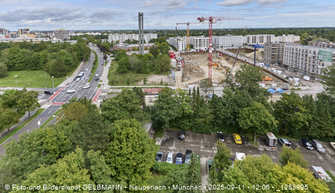 Baustelle Alexisquartier und BayernHeim in Neuperlach Baustelle Alexisquartier und BayernHeim in Neuperlach