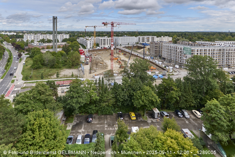 Baustelle Alexisquartier und BayernHeim in Neuperlach Baustelle Alexisquartier und BayernHeim in Neuperlach