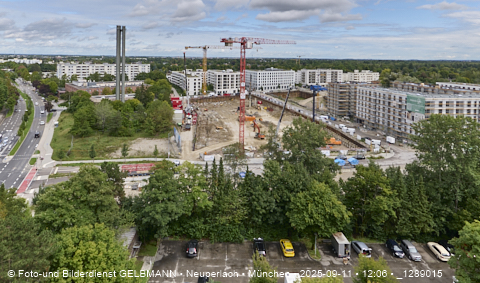 Baustelle Alexisquartier und BayernHeim in Neuperlach Baustelle Alexisquartier und BayernHeim in Neuperlach