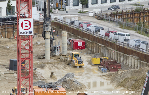Baustelle Alexisquartier und BayernHeim in Neuperlach Baustelle Alexisquartier und BayernHeim in Neuperlach