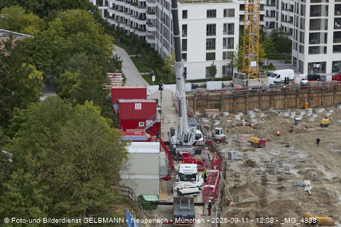 Baustelle Alexisquartier und BayernHeim in Neuperlach Baustelle Alexisquartier und BayernHeim in Neuperlach