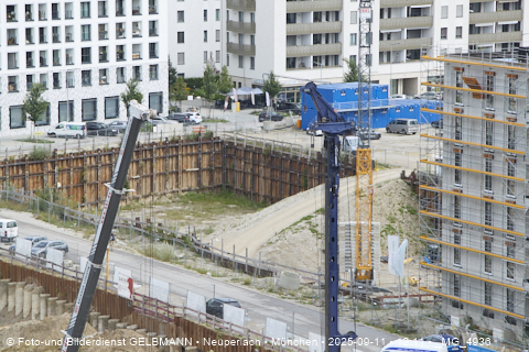 Baustelle Alexisquartier und BayernHeim in Neuperlach Baustelle Alexisquartier und BayernHeim in Neuperlach