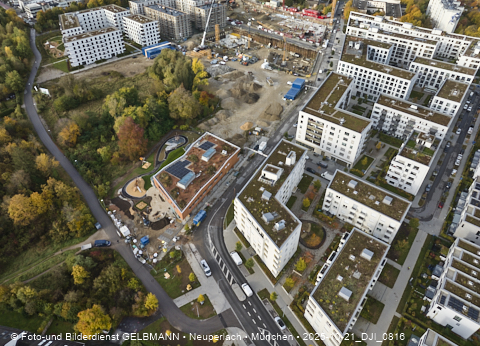 Baustelle Alexisquartier und BayernHeim in Neuperlach