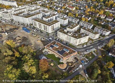 Baustelle Alexisquartier und BayernHeim in Neuperlach