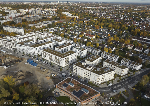 Baustelle Alexisquartier und BayernHeim in Neuperlach