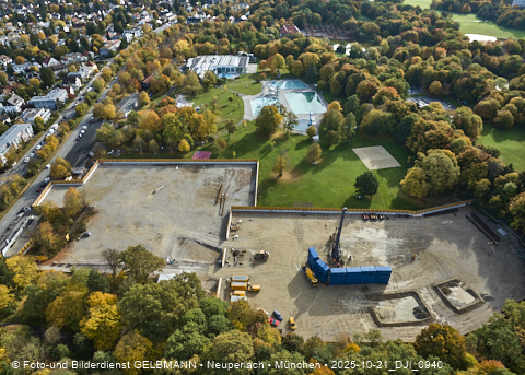 21.10.2025 - Geothermiebohrung am Ostpark und Michaelibad im Herbst 2025