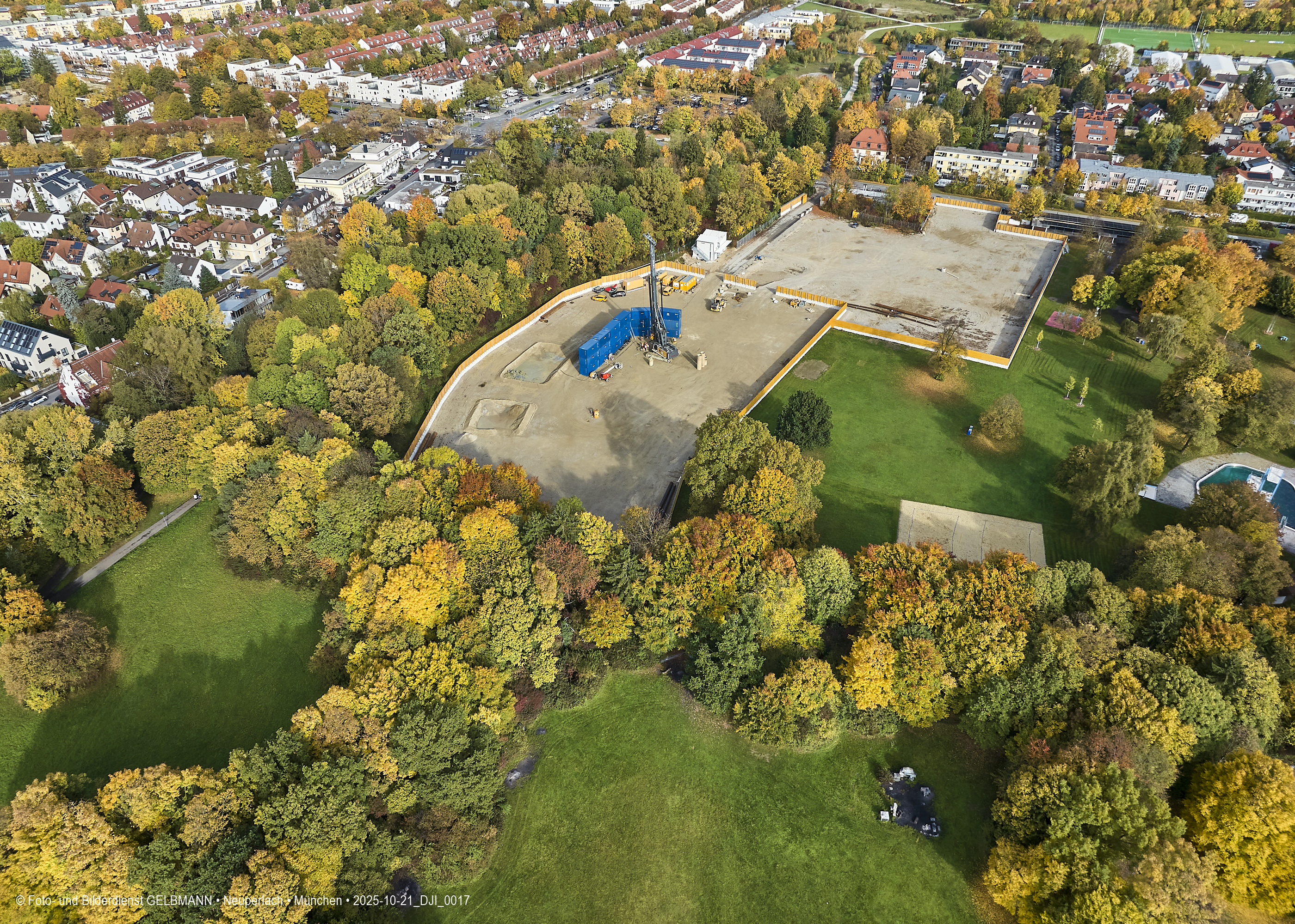 21.10.2025 - Geothermiebohrung am Ostpark und Michaelibad im Herbst 2025