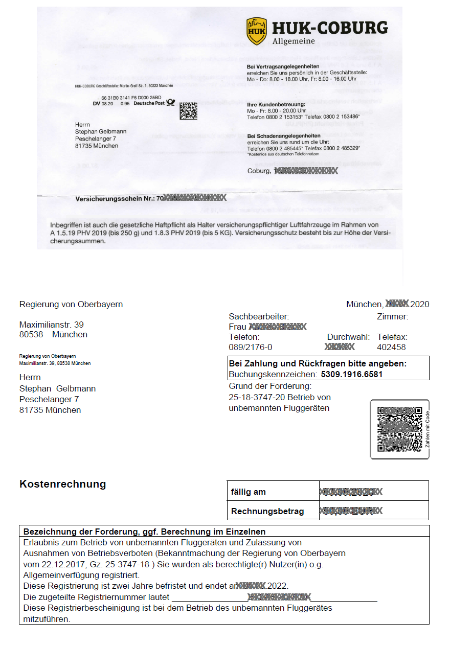 Versicherung und Aufstiegsgenehmigung