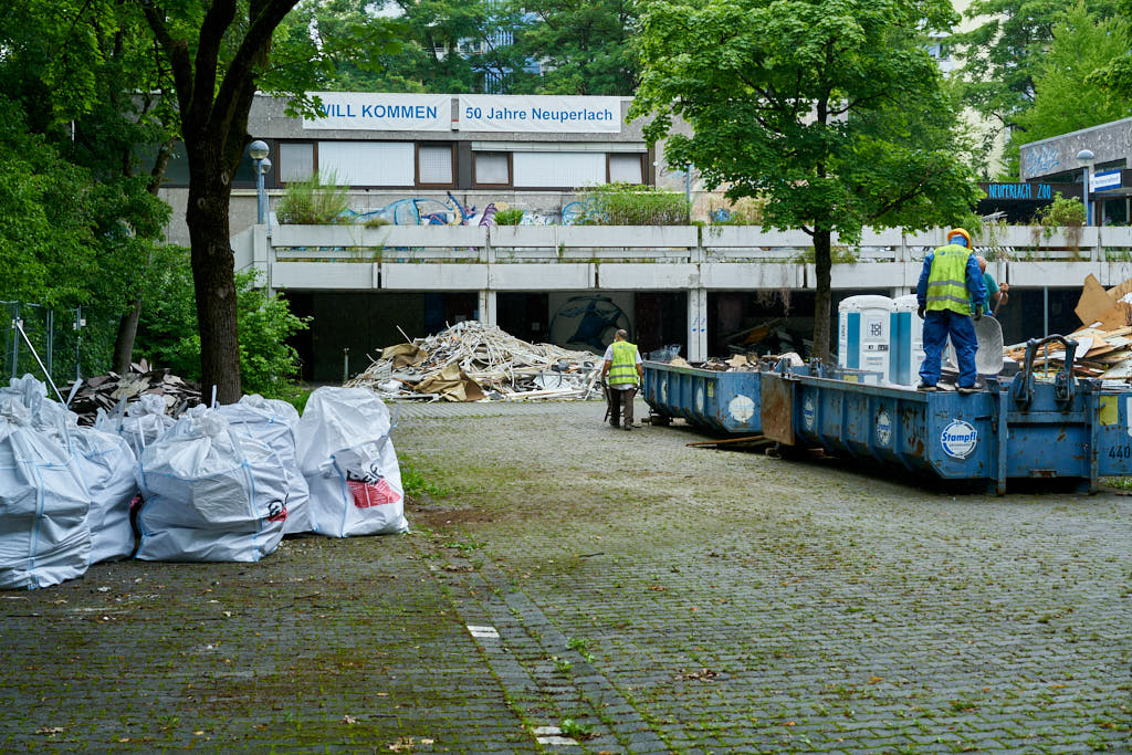 15.07.2021 - Entkernung im Quiddezentrum in Neuperlach