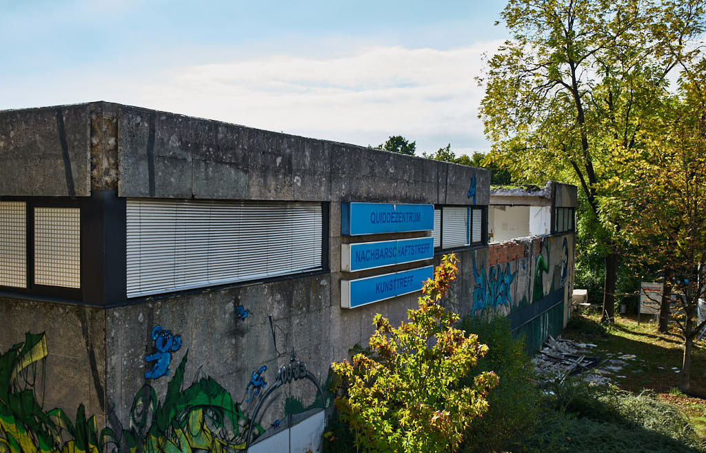 24.09.2021 - Abrissbegin des Quiddezentrums in Neuperlach