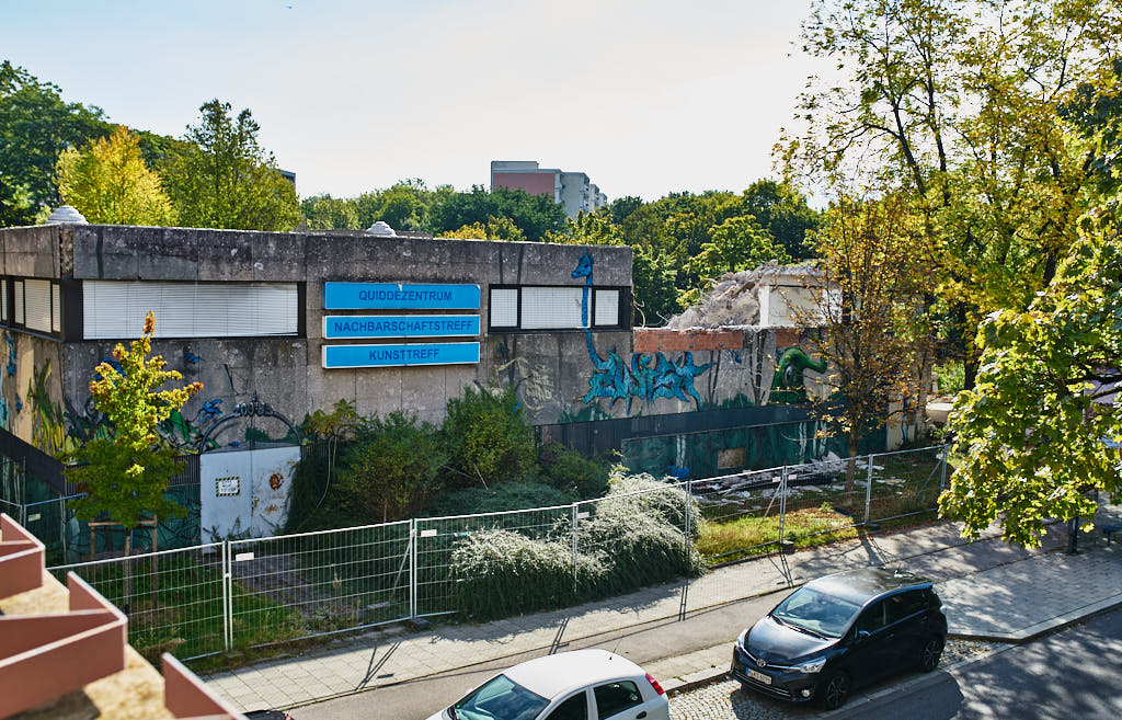 24.09.2021 - Abrissbegin des Quiddezentrums in Neuperlach