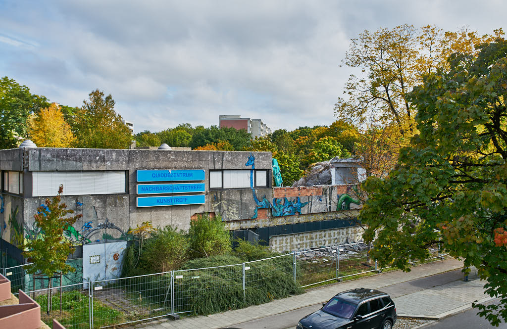 28.09.2021 - Abrissbegin des Quiddezentrums in Neuperlach