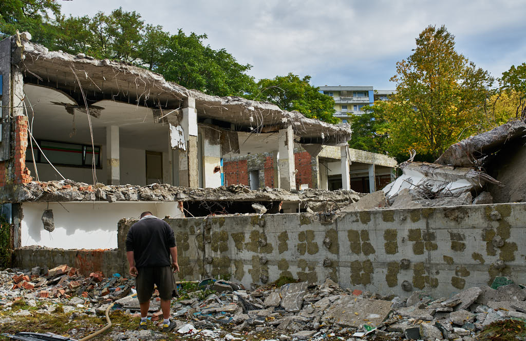 29.09.2021 - Abrissbegin des Quiddezentrums in Neuperlach