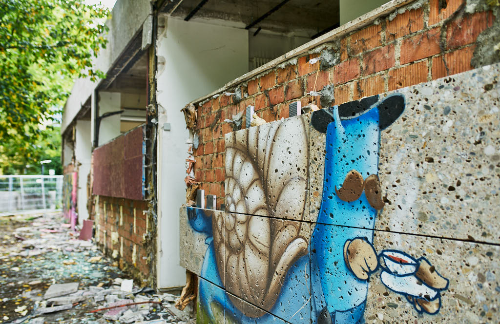 29.09.2021 - Abrissbegin des Quiddezentrums in Neuperlach