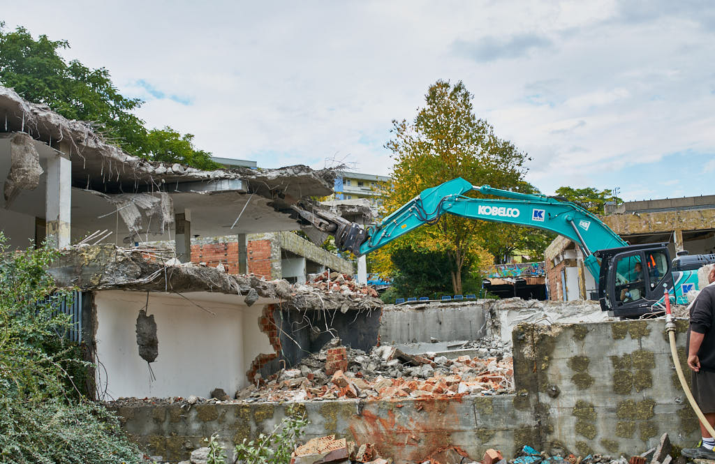 29.09.2021 - Abrissbegin des Quiddezentrums in Neuperlach