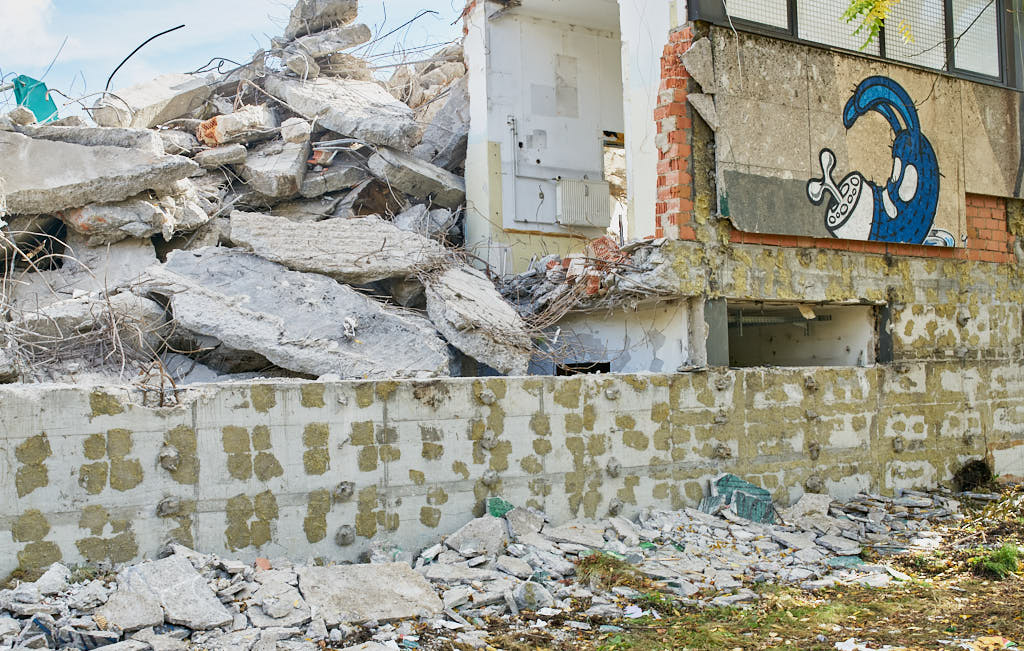 30.09.2021 - Abrissbegin des Quiddezentrums in Neuperlach