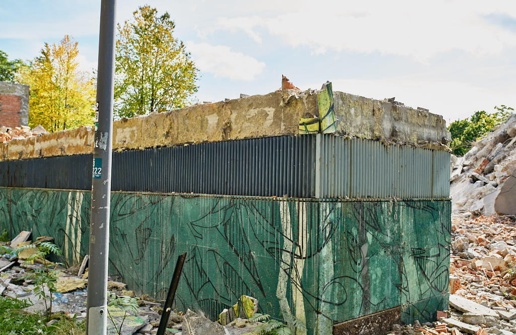 30.09.2021 - Abrissbegin des Quiddezentrums in Neuperlach