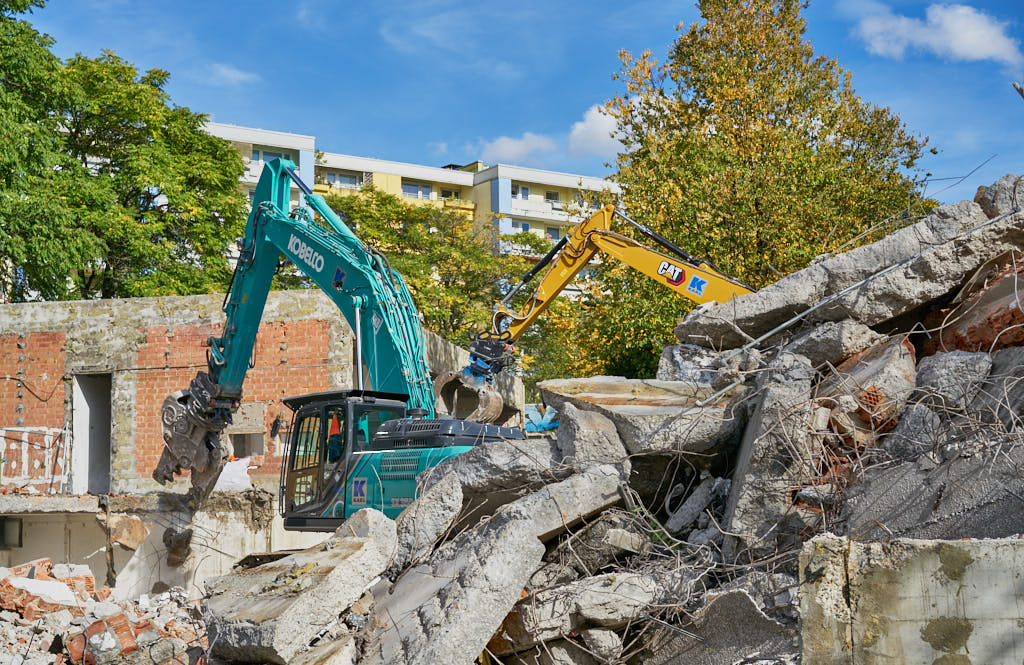 30.09.2021 - Abrissbegin des Quiddezentrums in Neuperlach