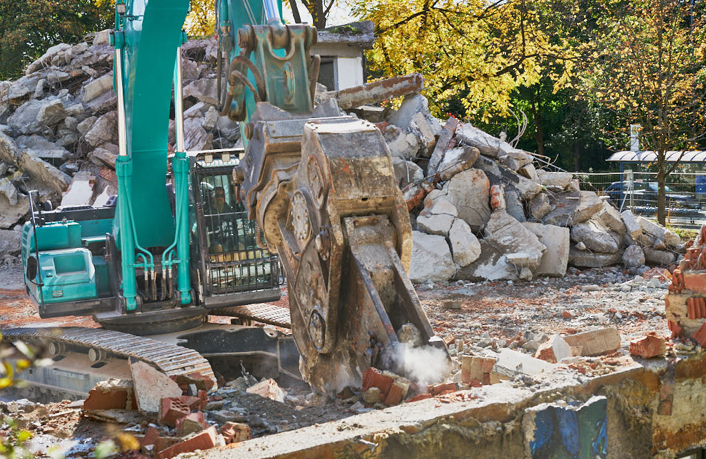 30.09.2021 - Abrissbegin des Quiddezentrums in Neuperlach