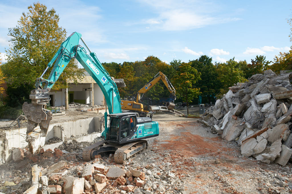 30.09.2021 - Abrissbegin des Quiddezentrums in Neuperlach