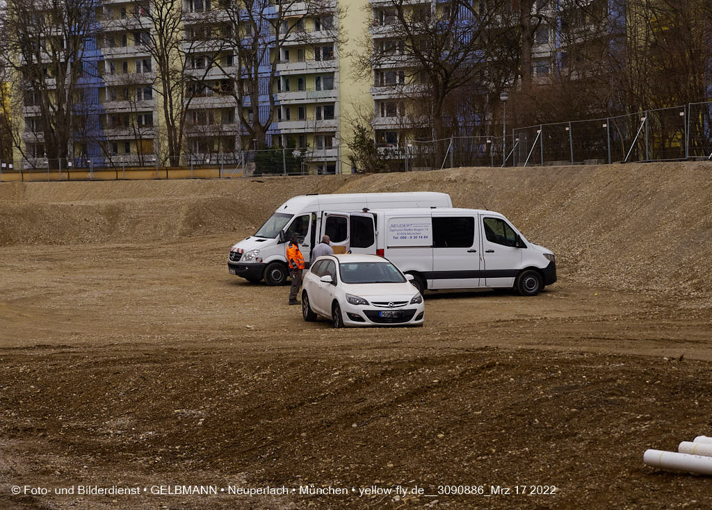 17.03.2022 - Abriss-Baustelle Quiddezentrum in Neuperlach